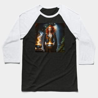 Fire Witch Baseball T-Shirt